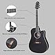 Winzz 4/4 Akustik Gitarre Anfänger Erwachsene Volle Größe Westerngitarre Set 41 Zoll Schwarz Akustikgitarre Kits