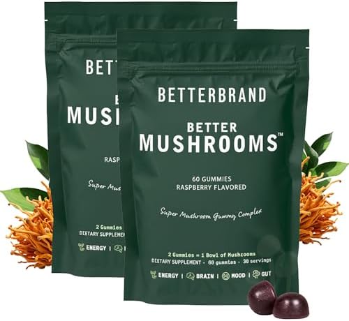 Betterbrand BetterMushrooms Nootropic Gummies - Supports Better G...