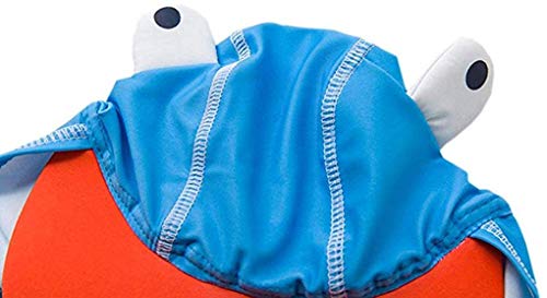 Xmaspjs Baby Toddler Boys Two Piece Rash Guard Swimsuits Kids Short Sleeve Sunsuit Swimwear Sets With Hat Upf 50+ (Crab, (4-5 Years)) #TOP2
