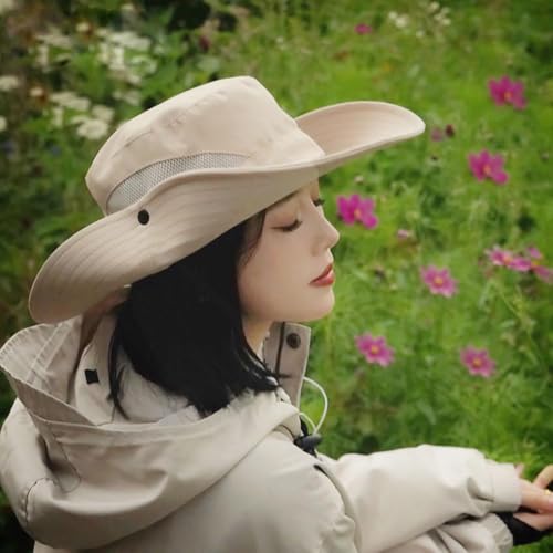Image of UTOWO Sun Hat for Men Women, Summer UV Sun Protection Wide Brim Fishing Hat for Men for Hiking