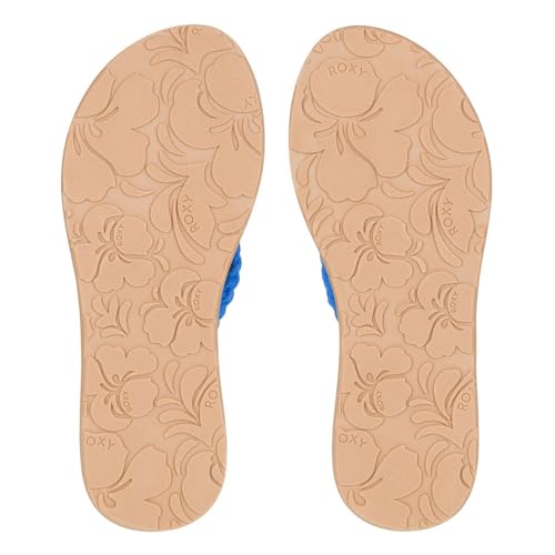 Image of Roxy Porto Women's Rope Strap Sandal, blue, 8 US