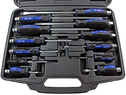 US Pro 12pc Go-Through Screwdrivers Set, Screw Driver Slotted, Philips B1610