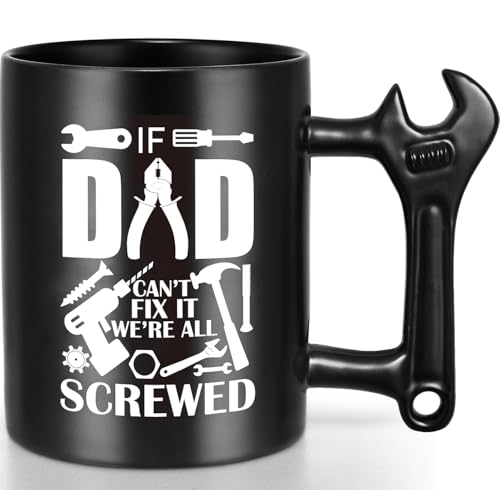 Taza divertida para papá con asa de llave inglesa miniatura 1