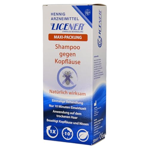 Licener Shampoo gegen Kopfläuse | Maxi-Packung 200ml | plus Pharmaperle Duschgel