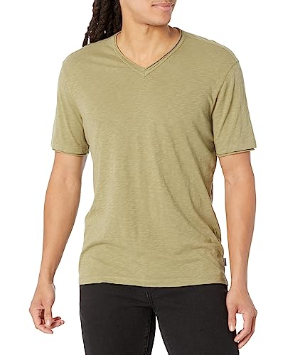 T-shirt col V John Varvatos Miles anti-déformation en coton durable
