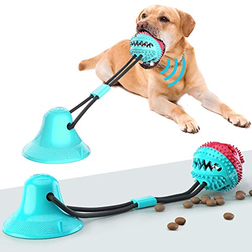 Ucio Dog Chew Toys, 2 in 1 Suction Cup Dog Toy and Puzzle