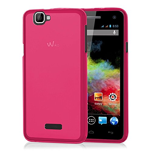 VCOMP® Housse Etui Coque Silicone Gel pour Wiko Rainbow 4G - Rose
