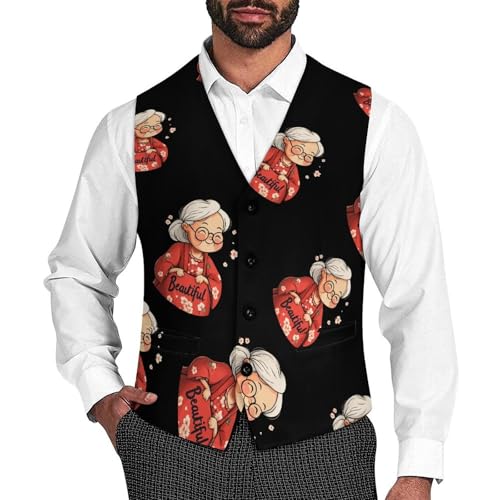 Divine Is Filthys Beautiful Drag Mens Slim Fit Suit Vest Dress Waistcoat Casual Business Vest