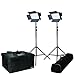Ikan IFB576-2PT-KIT with 2 X IFB576 lights w/AB and V Battery Mount