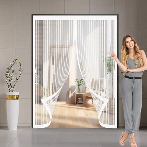 Porte anti moustique 150 x 95 cm installation facile pour cave