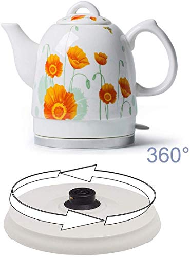 Bouilloire électrique portable sans fil 1,5L rapide pour thé et café