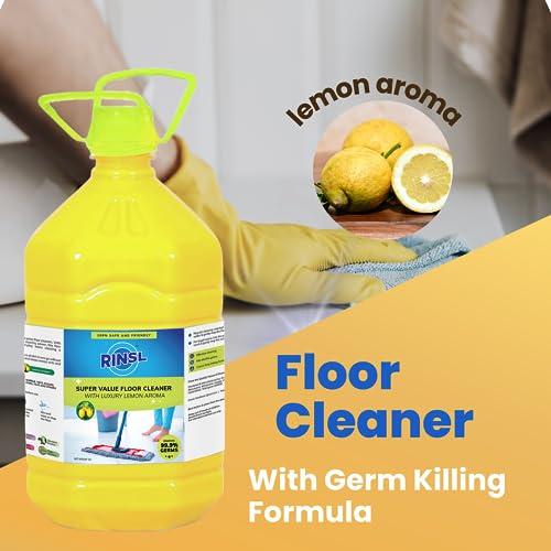 Image of Super Value Floor Cleaner | Suitable for Bathroom & Floor surfaces like ceramic | Luxury Lemon- 5 Litre Pack