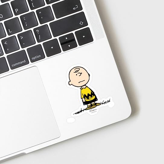CafePress Charlie Brown Small Die Cut Sticker, 3"x4" Matte Finish