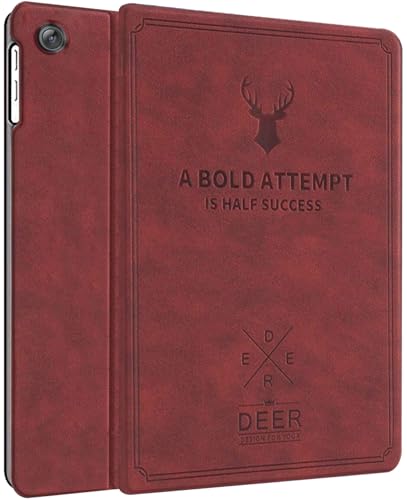Image of Robustrion Cover for OnePlus Pad Go 2 12.1 inch Cover Case, Deer Cover Case for OnePlus Pad Go 2 Tablet Cover [Auto Sleep Wake Support] - Vine Red