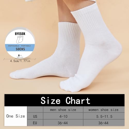 12 Pairs Disposable Socks for Travel, Single-use Compressed Socks Good for On-the-Go3