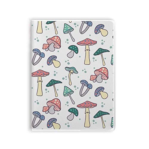 Carnet de notes champignon rose et bleu, idée cadeau pour écrivain