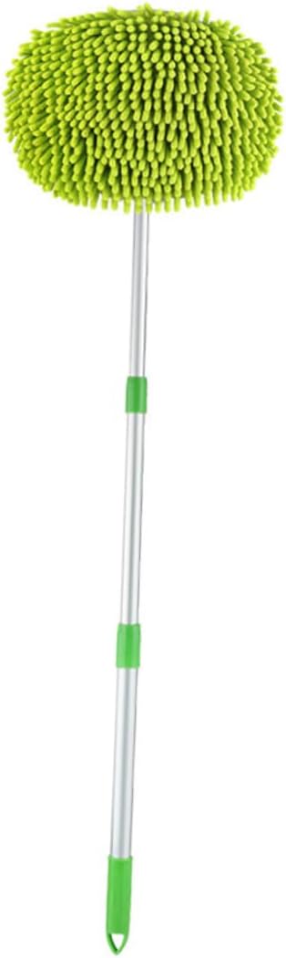 Ipetboom Telescoping Cleaning Mop for Car and Home Durable Soft Bristle Head Lightweight Aluminum Handle Efficient Dust and Dirt Removal Tool