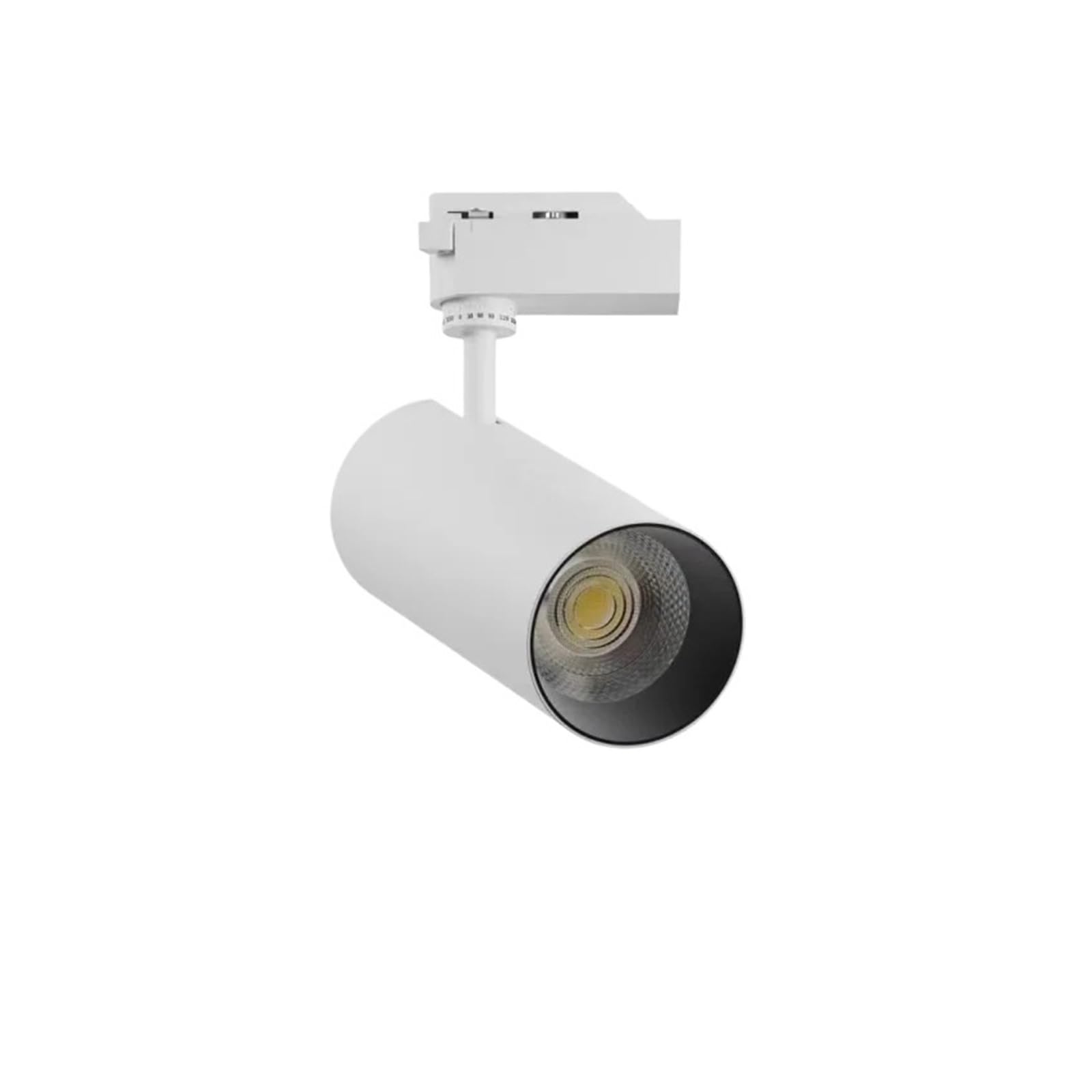 Foco LED COB para riel de 30W, luz cálida 3000K ideal para terrazas y salones modernos