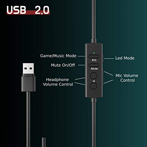 Philips Audio Usb Computer Gaming Headset With Microphone, 7.1 Surround Sound, Comfort Fit Wired Headphones With Rgb Led Lighting, Black (Tag6105)… #TOP3