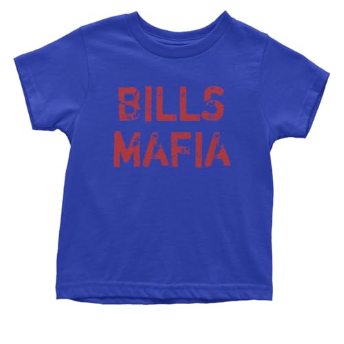 Distressed Bills Mafia Football Toddler T-Shirt, Soft Cotton