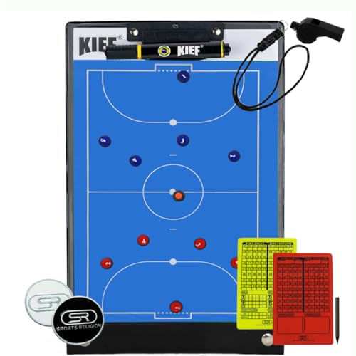 Prancheta Tática Magnética Futsal Kief C/Cartão E Moeda + Apito C/Cordão