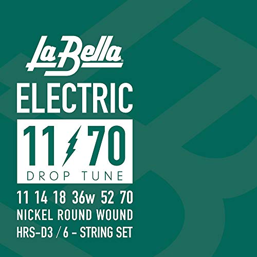 LA BELLA (ラベラ) ドロップチューニング用エレキギター弦 HRS-D3 Drop Tune Electric Guitar Strings - 11-70