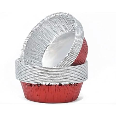 Bakery Direct Aluminium Foil Pie Dishes in Red Cover