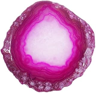 Soulnioi Agate Coasters Purple Unique Amethyst Stone Coasters for Drinks
