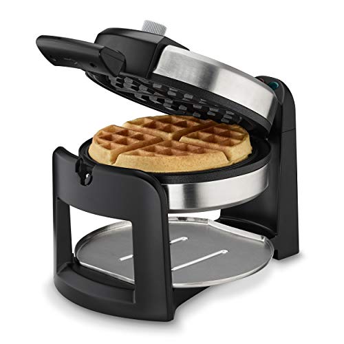 Image of Cuisinart Round Flip Belgian Waffle Maker, 1 inch thick Belgian-style Waffle, WAF-F30NAS