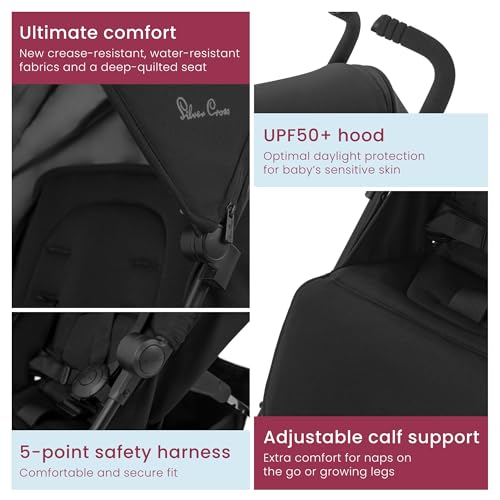 Silver Cross Essentials - Zest Pushchair - Foldable Travel Stroller - Everyday Travel Stroller - Buggy - Newborns to 4 Years - Space - Image 6