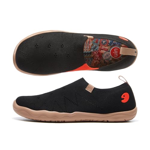 UIN Men's Art Travel Shoes Slip On Loafers Comfort Lightweight Fashion Soild Sneaker