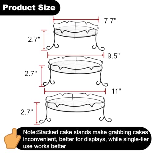 Save 31% on 3-Pack Metal Tiered Cupcake Stand Set