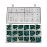 Jotekonoby 270 PCS Auto Klimaanlage O-For Ring Dichtungsset für R134a A/C System, HNBR Grüne Dichtung für Ring-Set mit 18 Größen im Aufbewahrungskoffer