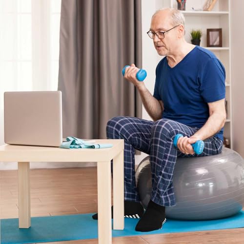 Image of ZAKASA Non Slip Grip Socks - Non Skid Crew Grippy Socks for Men Women Anti Slip Grippers for Elderly Hospital Yoga Pilates