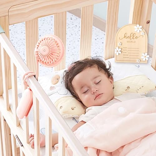 Image of 3 Pcs ​Wooden Hello World for Baby Showers, 7.1 Inch Baby Announcement Sign, Birth Announcement Sign for Hospital Welcome Newborn Boys and Girls Shower, Nursery Hospital Information Record Board