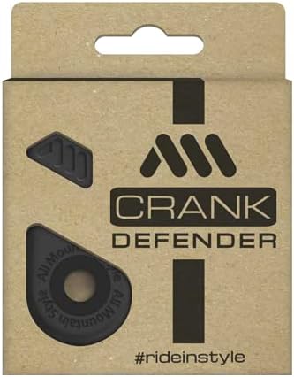 All Mountain Style Crank Defender – Crank Boot Protector Supports High Impact and Scratch Protection - Crankset Cover Sleeve Arm Helps Protect And Style Your Bikes Crank Arm (Black Boots)