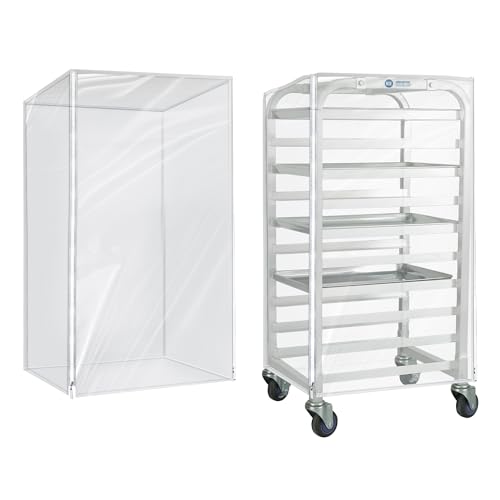 BIEAMA 10 Tier Half Size Bun Rack Cover, Commercial Bakers Racks Cover