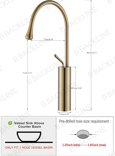 Image of B Backline Basin Mixer Tap Hot Cold | Wash Basin Mixer Faucet | Pillar tap for wash Basin | Taps for Bathrooms & Livingroom (Rosegold)