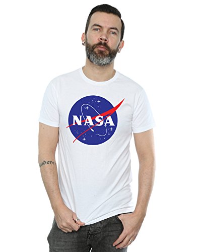 Image of NASA Men's Classic Insignia Logo T-Shirt X-Large White