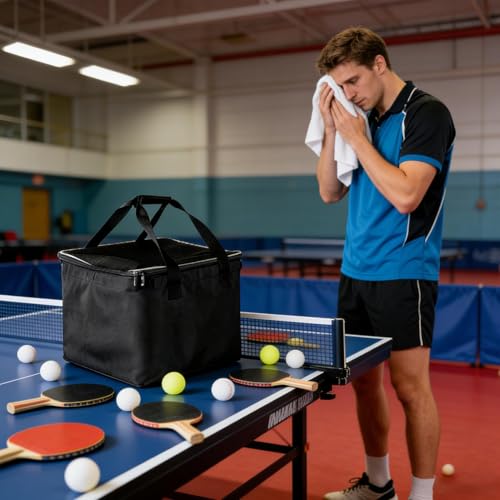 Cesta de tenis portátil y ligera para organizar pelotas en entrenamientos 2
