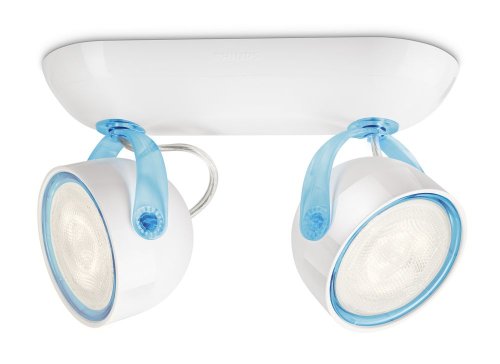 Preisvergleich Produktbild Philips myLiving LED Spotbalken Dyna 2-flammig, weiß / blau