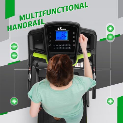 Image of Foldable Treadmill for Home & Apartment, 3.5HP Motor, 330LBS Capacity, 12 Pre-Set Programs, Hydraulic Folding, Ultra-Quiet Running & Space-Saving Compact Design