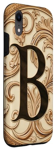 Image of iPhone XR Boho Chic Floral Wreath Latter M Cute Pastel Case
