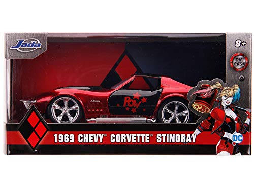 Jada Toys DC Comics 1:32 Harley Quinn 1969 Chevy Corvette Stingray miniatura 5