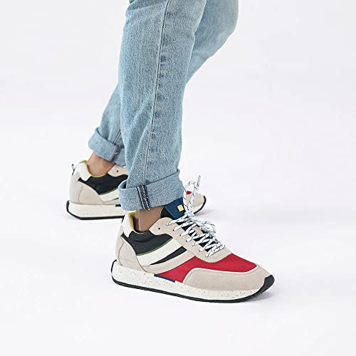 Image of ELHANN.H The SJ601 is a Trainer with a Vintage Vibe. Like All Our Sneakers, Its mesh and Nylon Upper, Premium Suede, give it a Unique Style.Multico Size 11