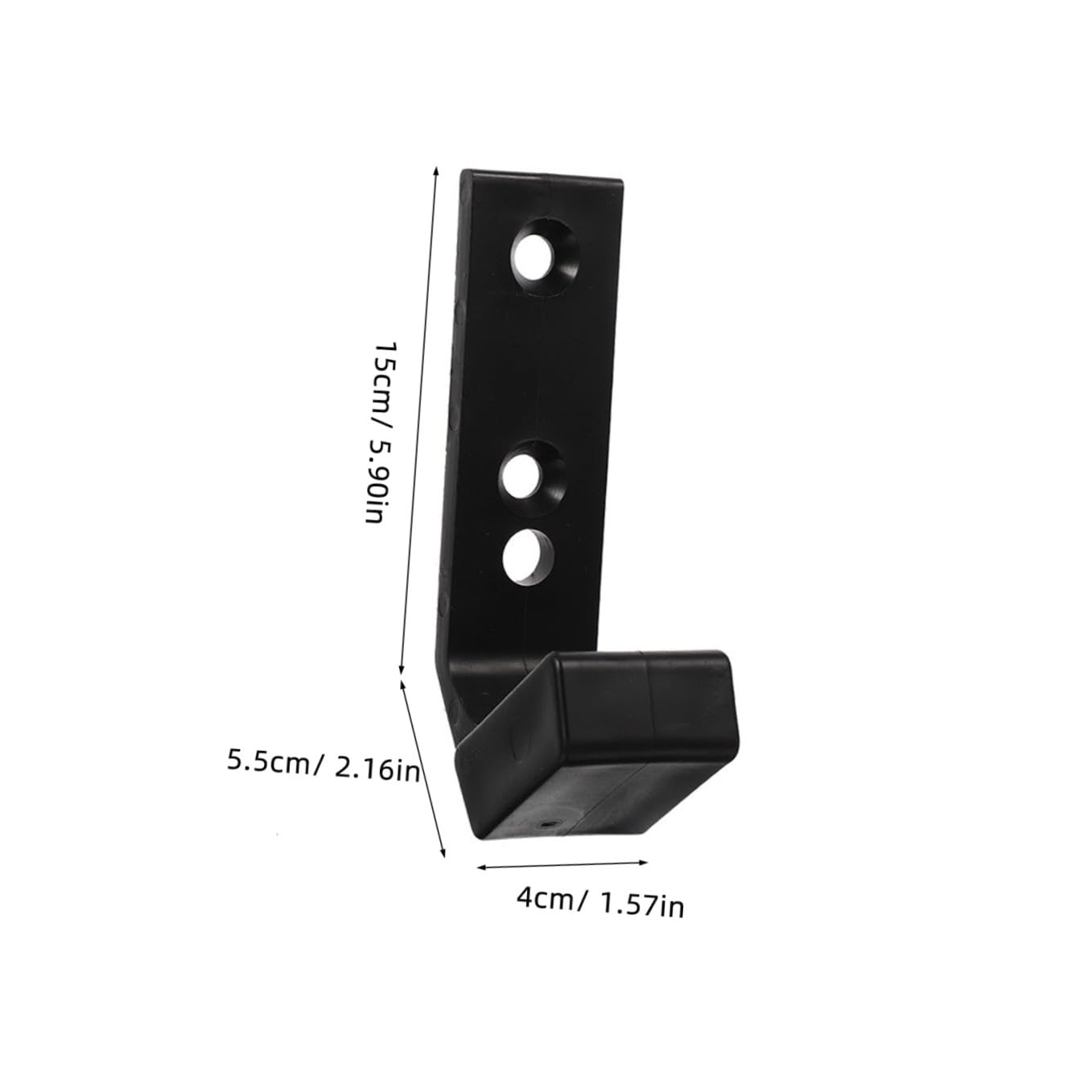 BESPORTBLE Supporto Muro per Bilancieri 4 Pezzi in PC Nero, Ganci per Barra Manubrio, per Palestra Domestica e Uso Commerciale in Garage