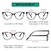 Eyekepper 4 Pack Oversized Reading Glasses - Cat Eye Design Readers for Women Reading +1.25