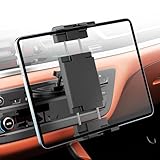PLDHPRO タブレットホルダー 車載 スマホホルダー cdスロット 5.1-15.6インチ 安定性 iPad、Galaxy Tab、iPhone&他のスマホに対応 ipad車ホルダー（ブラック）