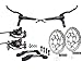 JGbike Shimano XT M8000 Brakes Set,MTB Hydraulic disc Brake Set, Including FIN, Resin Pads, MI-02 Adapter, Front Hose 1000mm, Rear Hose 1600mm