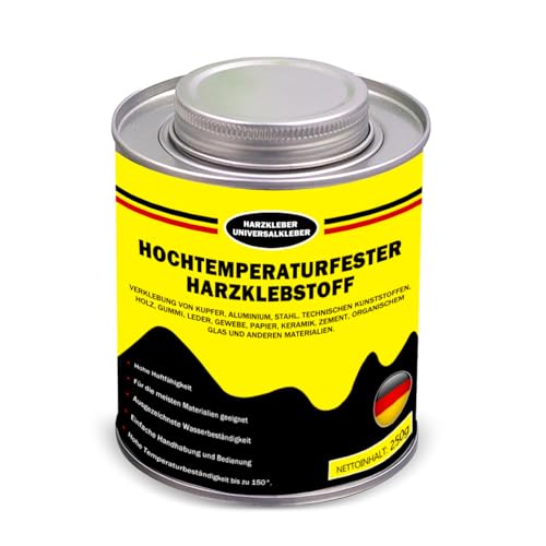 Kontaktkleber,Kraftkleber in der Dose mit integriertem Pinsel, Wasserdicht, Extrem Starker Alleskleber für den universellen Einsatz, Klebt Schuhsohlen, Leder, Gummi, Kork, Metall (250g)